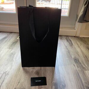 Extra Large Saint Laurent Shopping Bag and Receipt Envelope